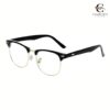 Shiratori New Vintage Fashion Half Frame Semi-Rimless Clear Lens Glasses